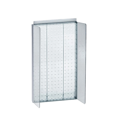 Azar Displays 13.5"W x 22"H Pegboard Powerwing Display 700355-CLR